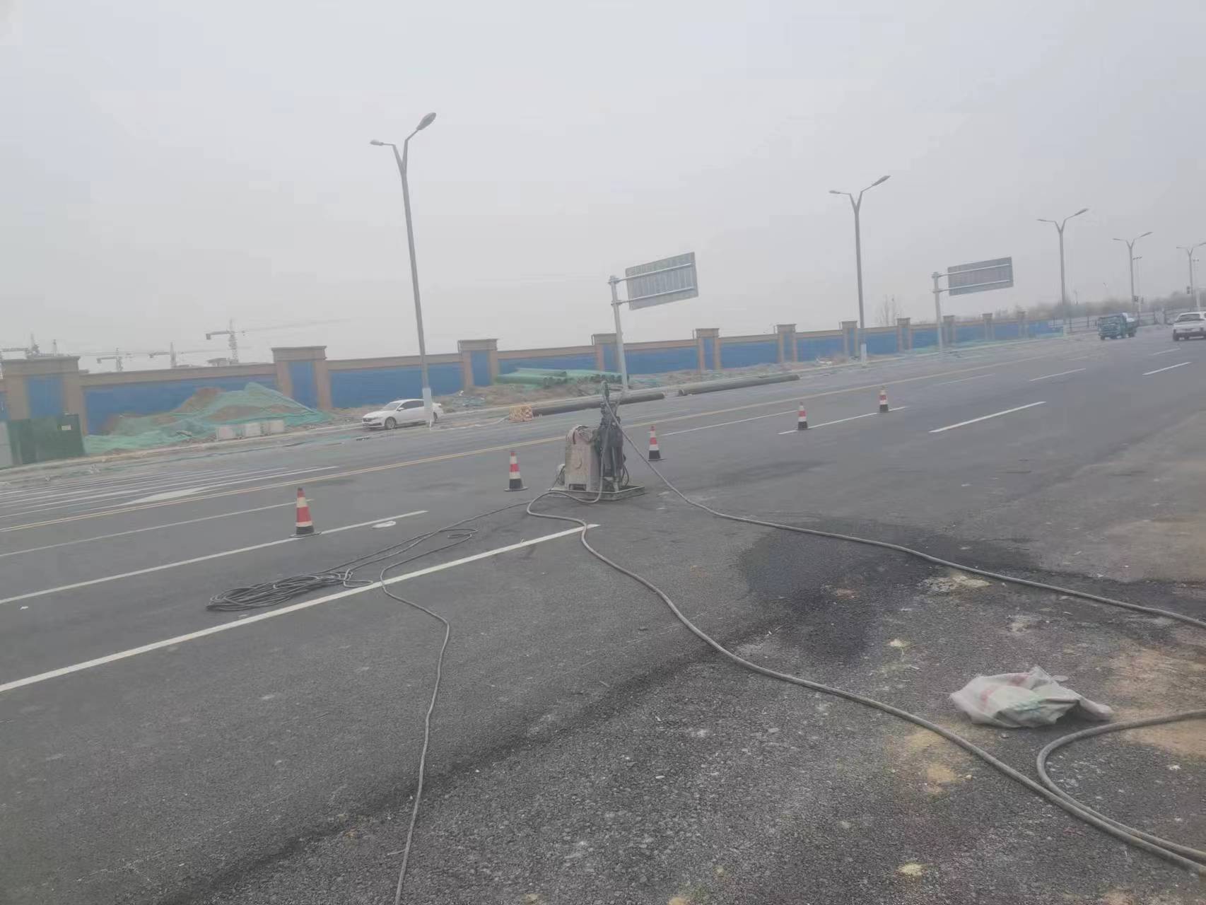 利国镇马路注浆